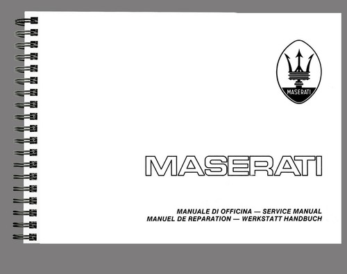 Manuel atelier maserati - manuel, d'atelier