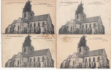 Lot of 4 old postcards WAR