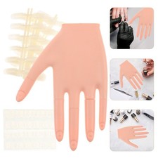  1 ensemble de main de mannequin de pratique des ongles pour ongles en