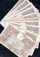 Lot de 10 billets anciens –