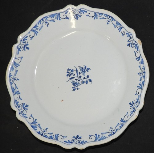 Assiette faïence 18ème 22 - assiette, /