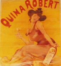 QUINA ROBERT AFFICHE ORIGINALE ENTOILEE LITHO VERS 1900 BORDEAUX RARE