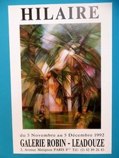 HILAIRE Camille Affiche originale Palmier 1992 Metz Lorraine original poster art