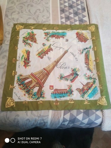 Foulard vintage paris très - foulard,