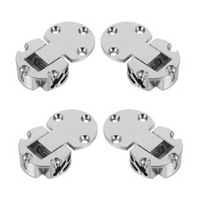  4 Pcs Charnières De Table À Manger Pliante Du Rabat Supérieur Compactes