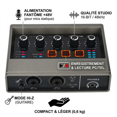 Carte son externe usb teyun - usb,