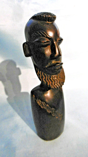 Buste africain scupte ebene - africain,