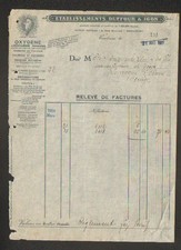 TOULOUSE (31) OXYGENE ACETYLENE AZOTE CARBURE de CALCIUM "DUFFOUR & IGON" 1928