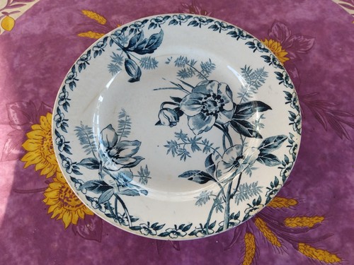 Assiette plate terre fer - assiette,