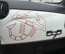 2x Stickers Fiat Abarth Scorpion 500 500c  2016-2024 Couleur Au Choix