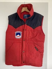Ancien gilet sans manches doudoune Tignes office tourisme Faramaz Taille 46 Ski
