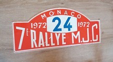Automobile Plaque rallye