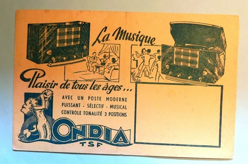 Buvard musique ondia tsf - ,