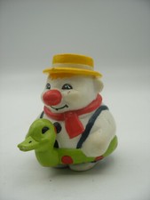 Vintage PVC RODA VOINSON BOULI Le BONHOMME de NEIGE Snowman avec la Bouée