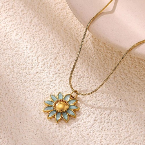Collier pendentif fleur animal