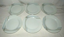   BAVARIA SCHIRNDING 6 ASSIETTES PLATES PORCELAINE LISERETS BLEUS BCP EN VENTE.