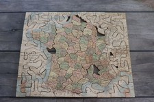 Puzzle ancien en bois Carte De