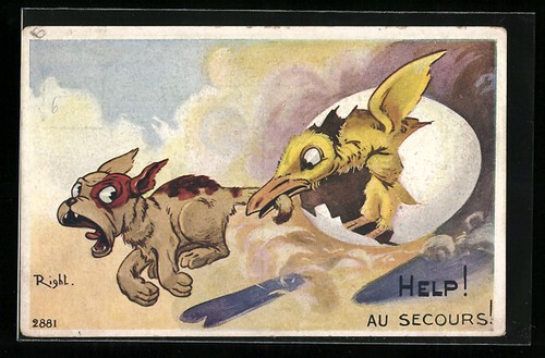 Carte postale artiste droite - carte,