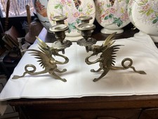 Paire de bougeoirs anciens