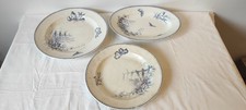 LOT DE 3 PLATS EN FAIENCE   MODELE MALAGA '' PETRUS REGOUT & Cie MAASTRICHT''