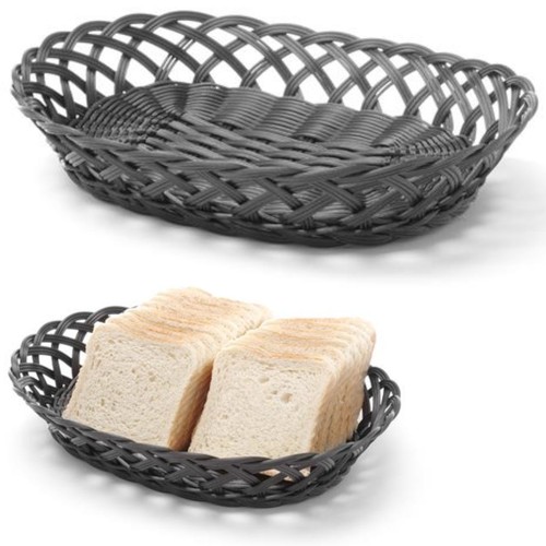 Panier ovale tressé pour