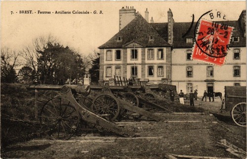 Old postcard brest - postcard,