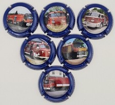 Capsule de champagne Manchin Pompier 1 à 6/30. TC