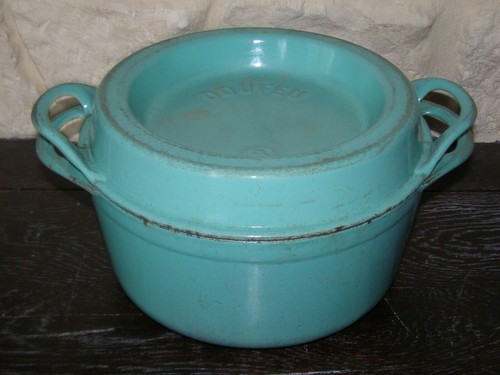 Cocotte ronde bleu turquoise - ronde,