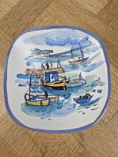 Ancien plat marin rene quéré - ancien,