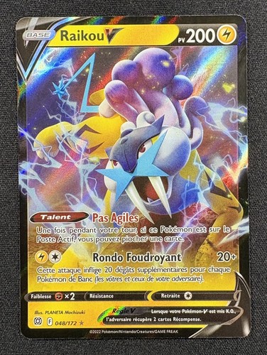 Carte pokémon raikou v - pokémon, :
