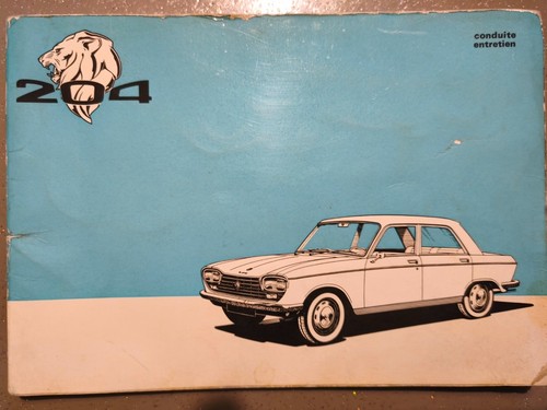 Peugeot 204 manuel bord - manuel,