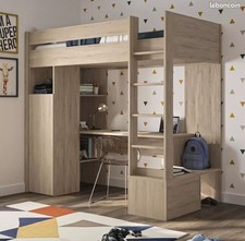 Lit mezzanine avec rangements