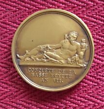 Egypt Médaille statue du Nil du Vatican, conquête de la Basse-Egypte