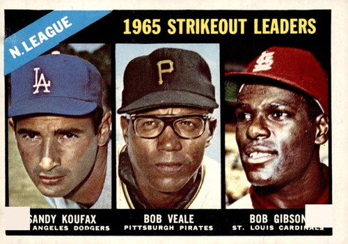 1966 topps 225 strikeout - #225, nl