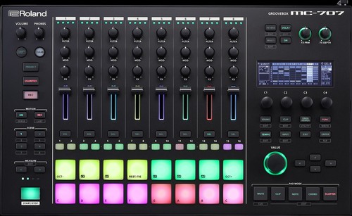Roland 707 groovebox - roland, mc-707
