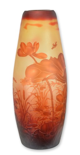 Vase verre galle - vase, en