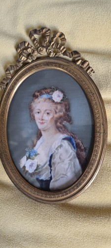 Portrait miniature ancien