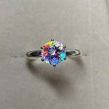Bague solitaire topaze