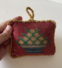 Ancien coussin pique aiguilles Collection Déco Couture Couturière