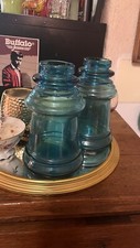 Paire De Vases Italien  Vintage En Verre ´