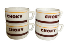 lot de 4 tasses Choky chocolat