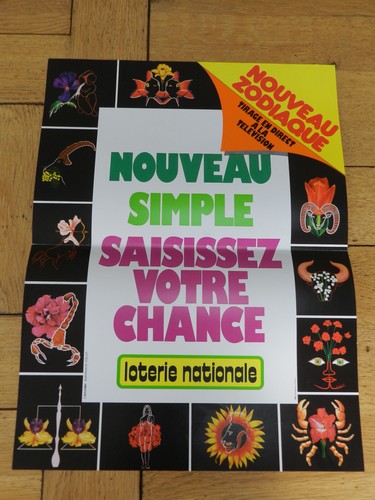 Affiche loterie nationale - affiche,