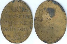 Plaque de métier - Garde