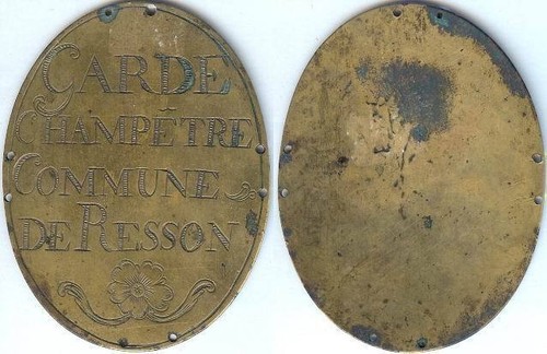 Plaque métier garde - plaque,