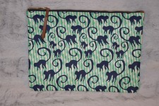 Stella and Dot All In Pouch/Clutch Monkey Design NWOT