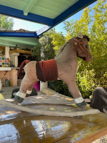 Cheval bascule bois - a, et