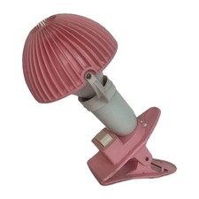 ANCIENNE LAMPE LISEUSE CHAMPIGNON SARLAM  ROSE PINCE CLIP DESIGN ANNÉES 70