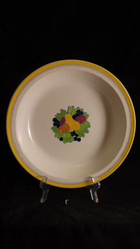 Plat rond creux faience boch - plat,