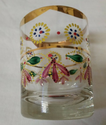 Verre émaillé vintage - verre, décor