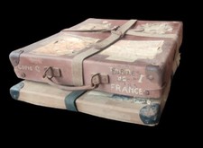 2 Anciennes Caisse Boite De Rangement Valise Gaumont Suroy/Film Cinéma Ancien